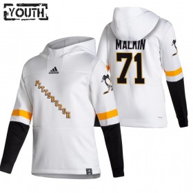 Kinder Pittsburgh Penguins Evgeni Malkin 71 2020-21 Reverse Retro Pullover Hooded Sweatshirt